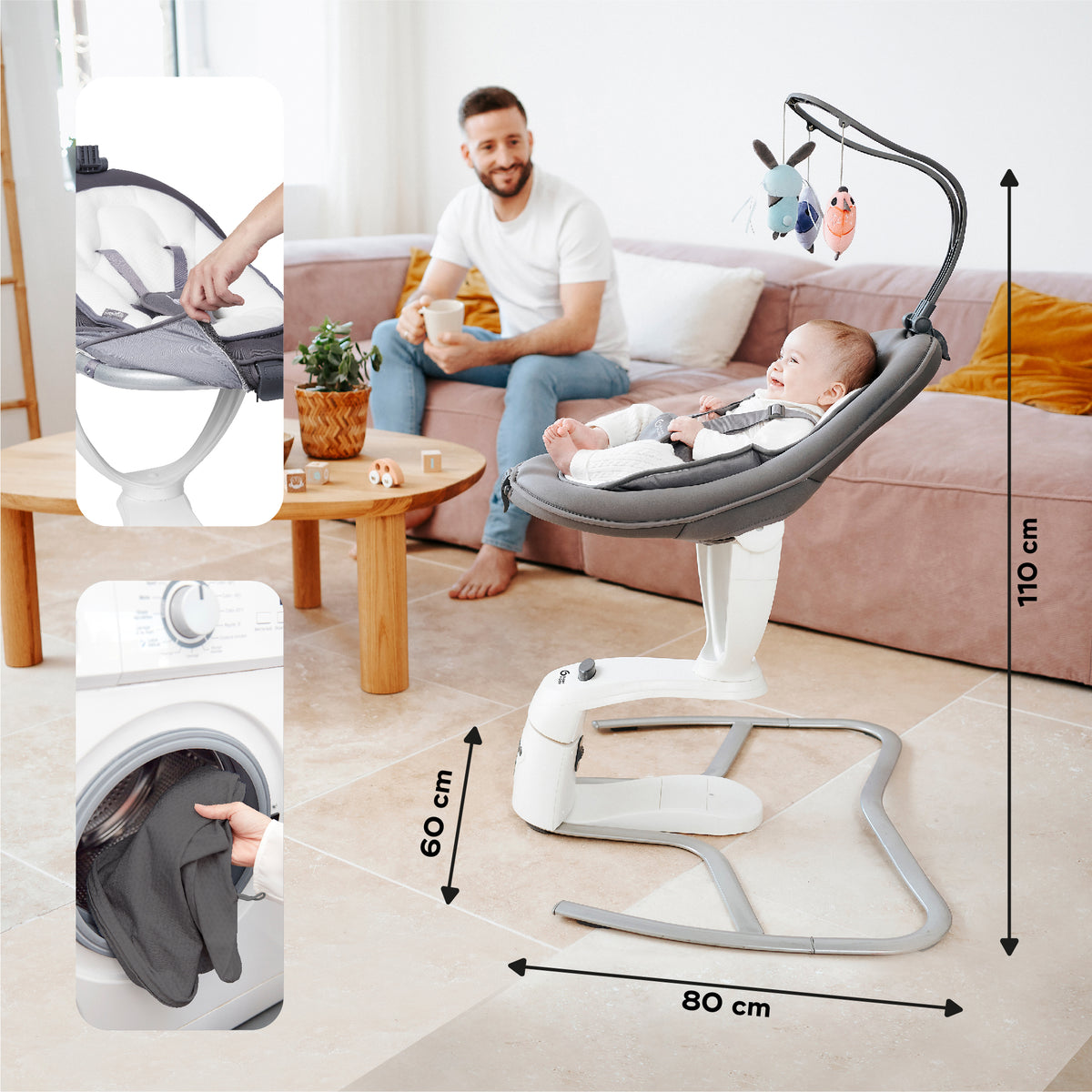 Babymoov Swoon Motion Electric 360° Baby Rocker and Swing Babymoov PH
